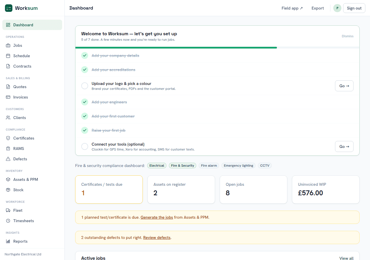 Worksum (a Pixrweb product) website